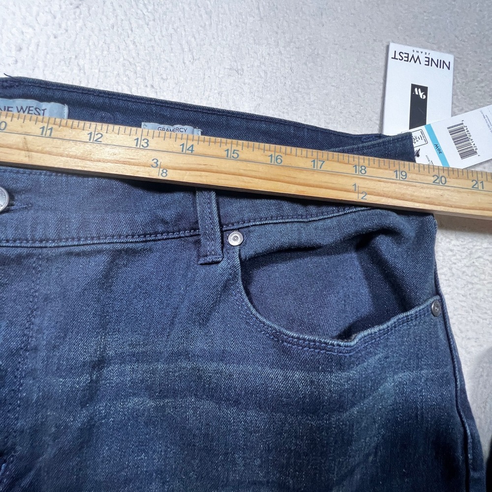Nine West Gramercy Mini Boot Jeans Dark Wash Size 20W Flattering Fit Stylish - Picture 8 of 9